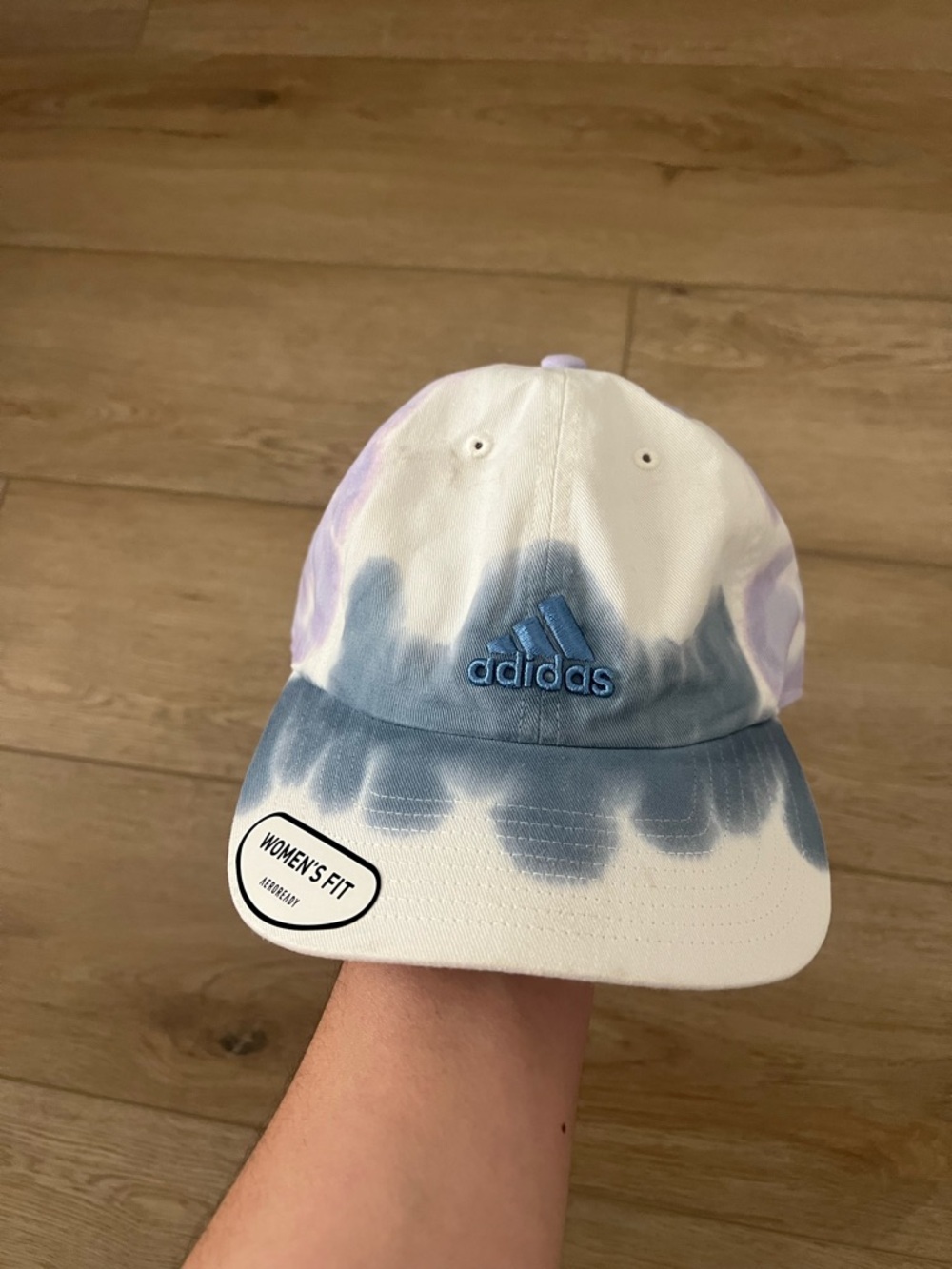 adidas Women's Tie-Dye Cap in Blue, White & Lavender